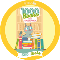 1000 Books 500 Books Badge