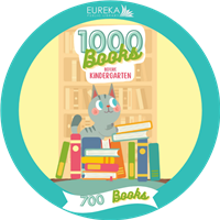 1000 Books 700 Books Badge